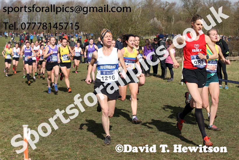Senior womens 2019 British Athletics Inter Counties Cross Country, Prestwood Hall, Loughborough. Photo:  David T. Hewitson/Sports for All Pics